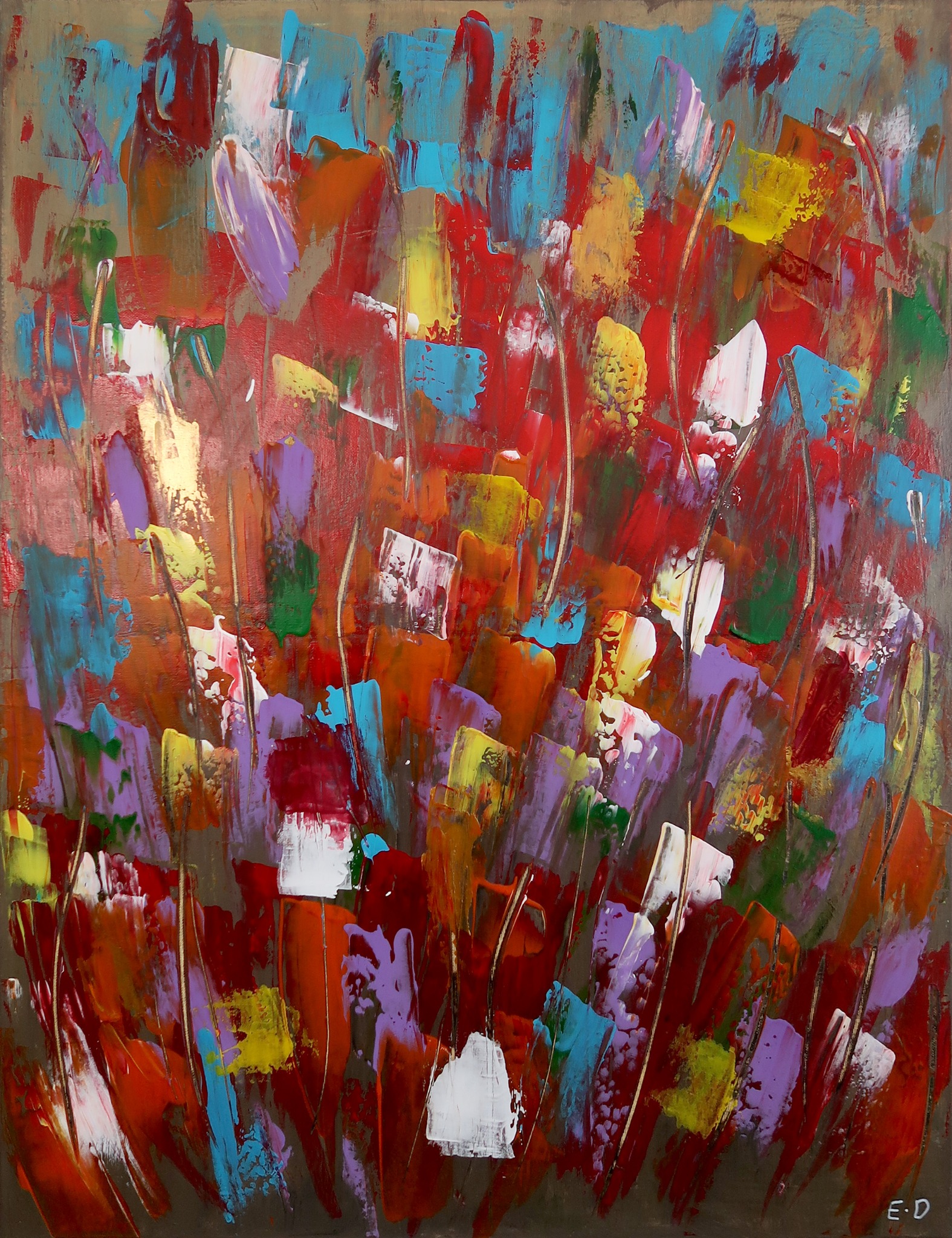 Becoming Alone — original acrylic painting by Eddie Davidov