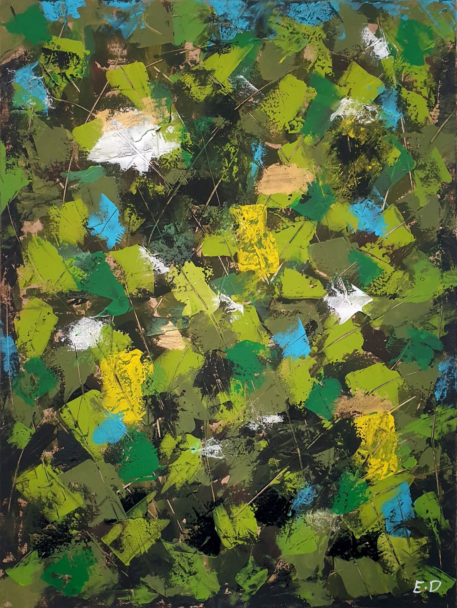 Bright Emptiness — original acrylic painting by Eddie Davidov