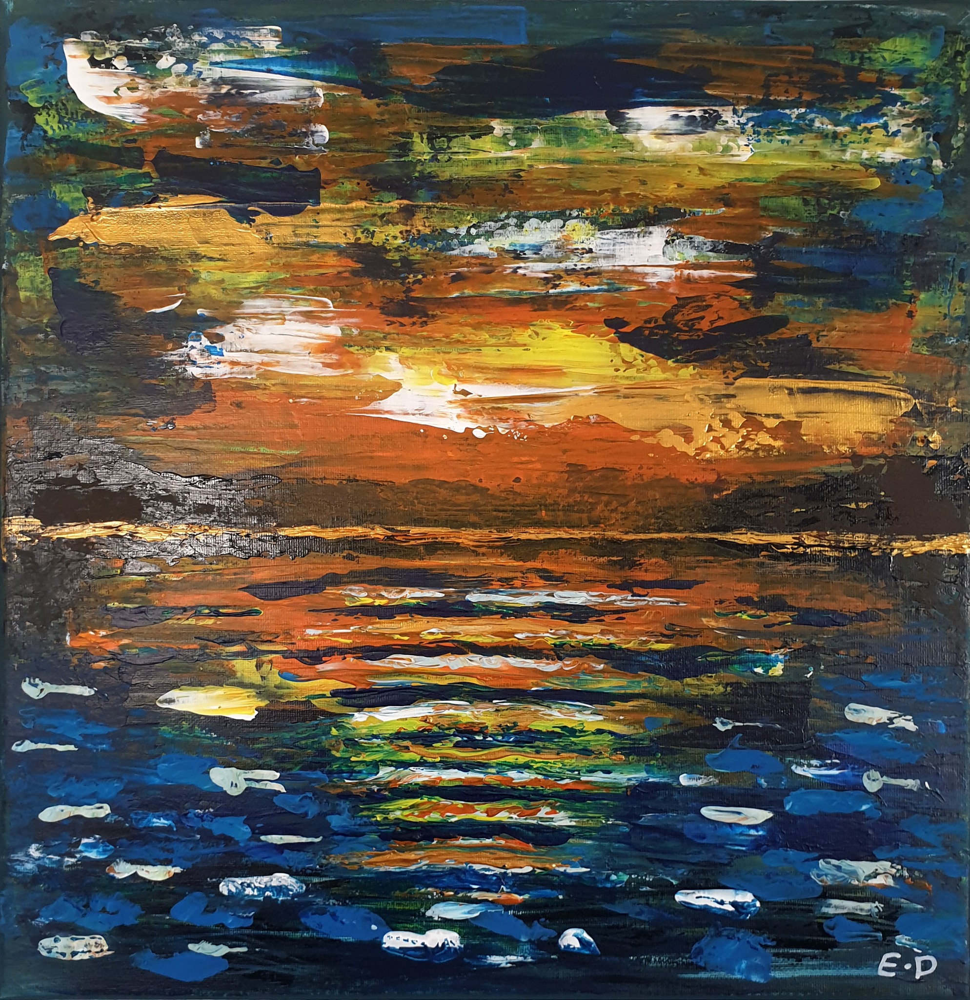 Burn of Vitality — original acrylic painting by Eddie Davidov
