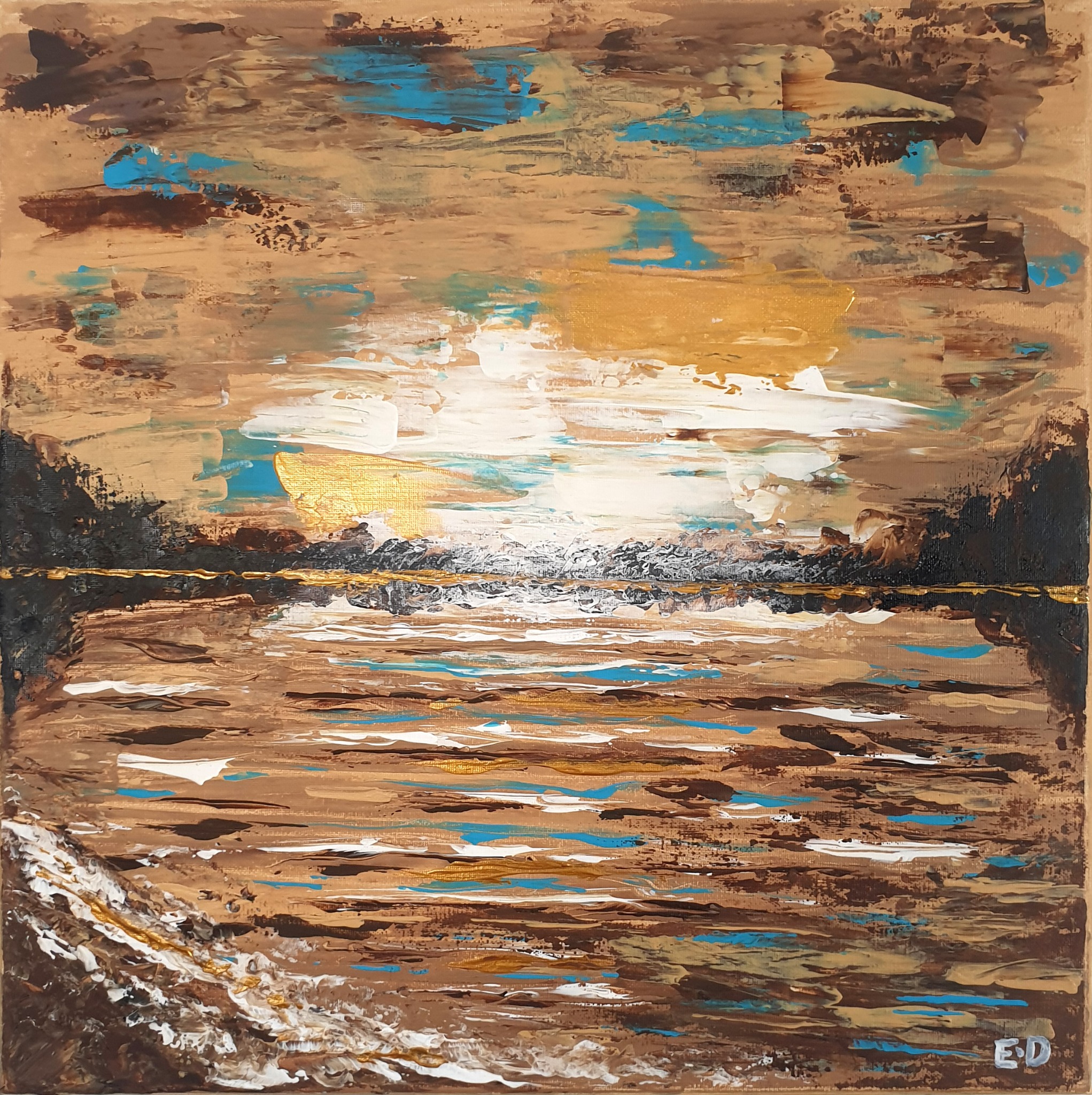 Grounding — original acrylic painting by Eddie Davidov