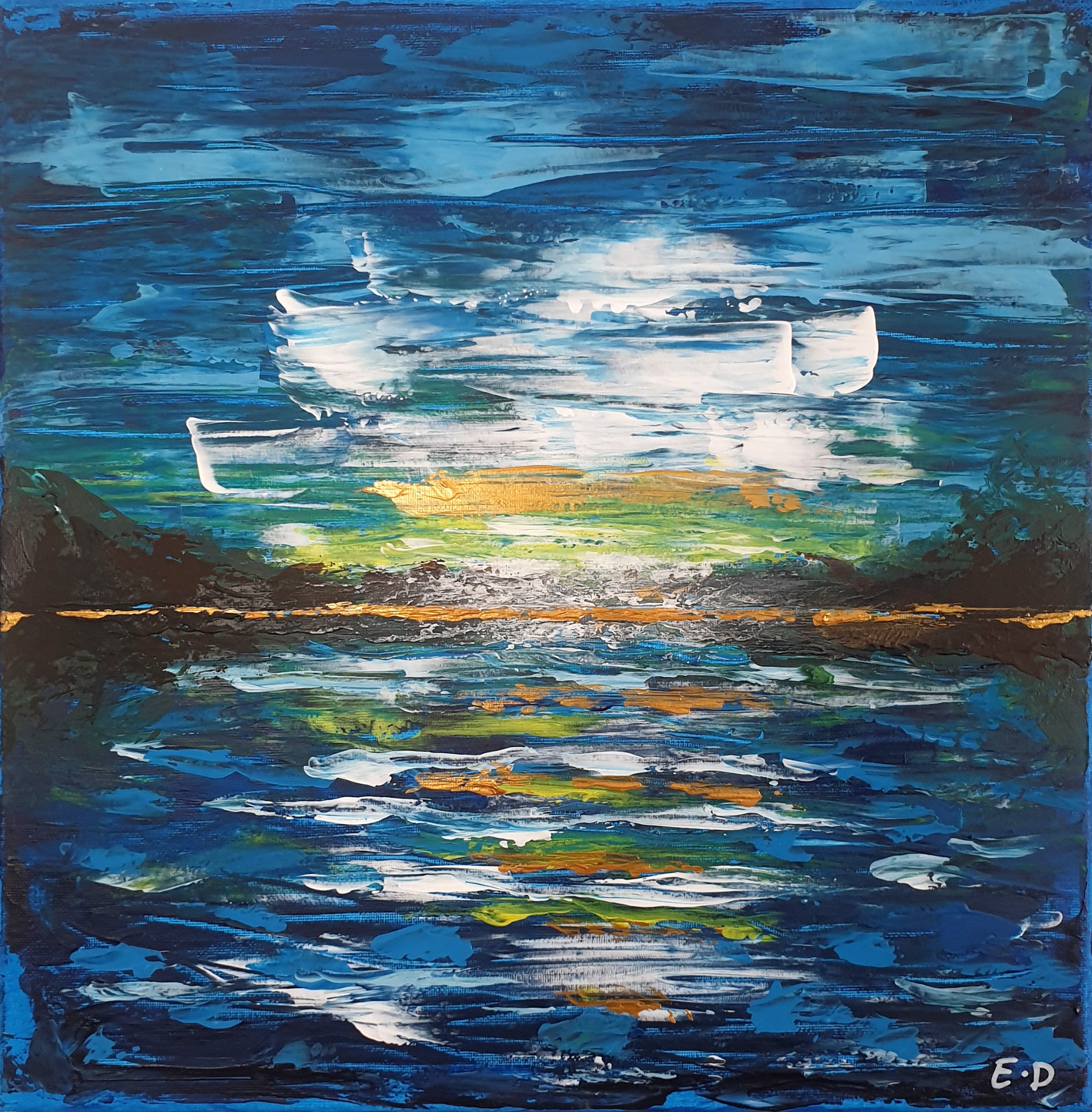 The First Breath After — original acrylic painting by Eddie Davidov