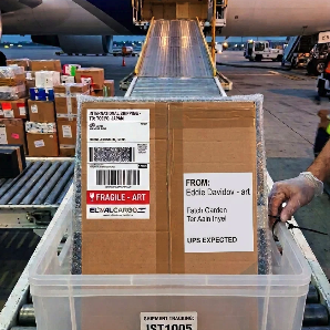 Artwork packaging and shipping process