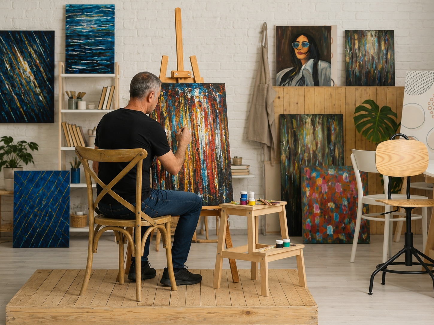 Eddie Davidov in the studio